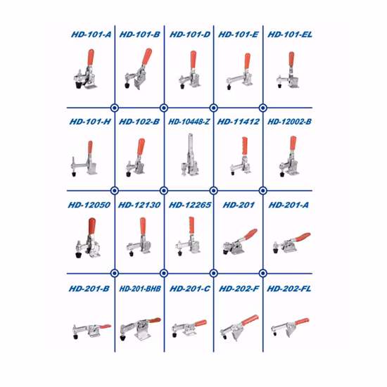 Morsetto a ginocchiera push pull/orizzontale/verticale per carichi pesanti